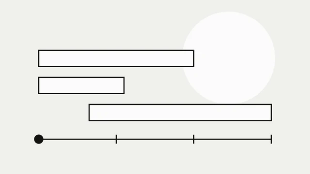 Diagram: a timeline from day 1 to day 90 with overlapping bars for housing, documents and local operations.
